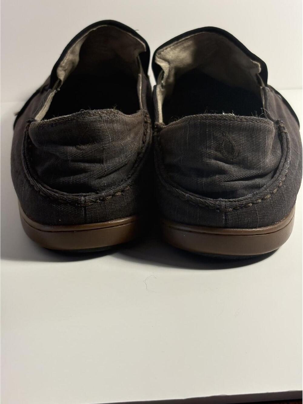 OluKai Classic Canvas Slip-On Shoes Brown Mens 13 - Picture 2 of 9